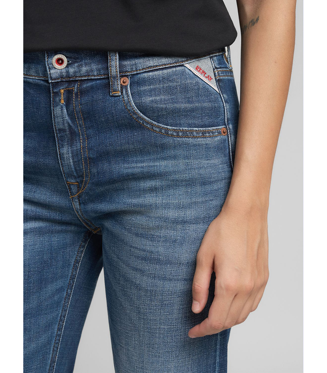 ストレートフィットAKEME コンフォートインディゴデニム 詳細画像 ブルー 7